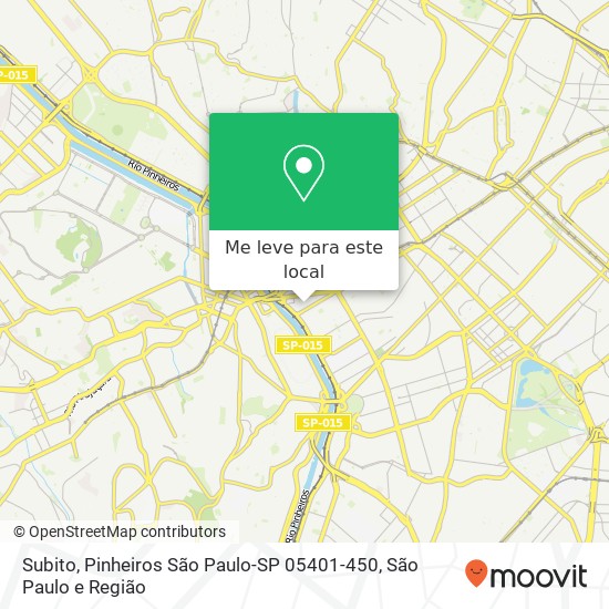 Subito, Pinheiros São Paulo-SP 05401-450 mapa