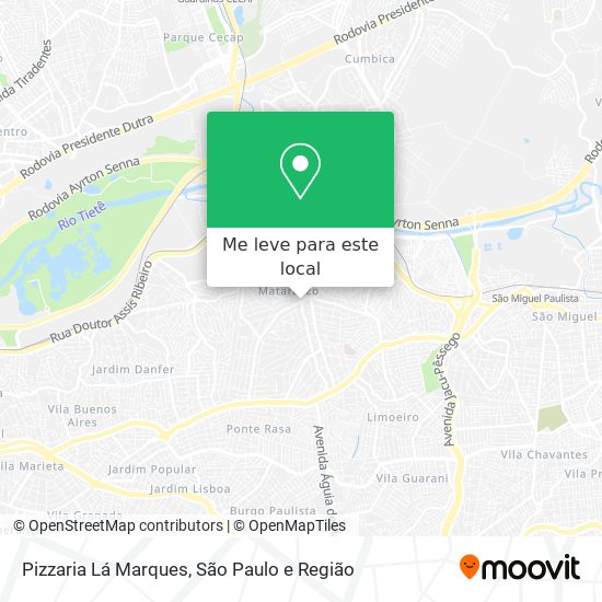 Pizzaria Lá Marques mapa