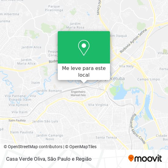 Casa Verde Oliva mapa