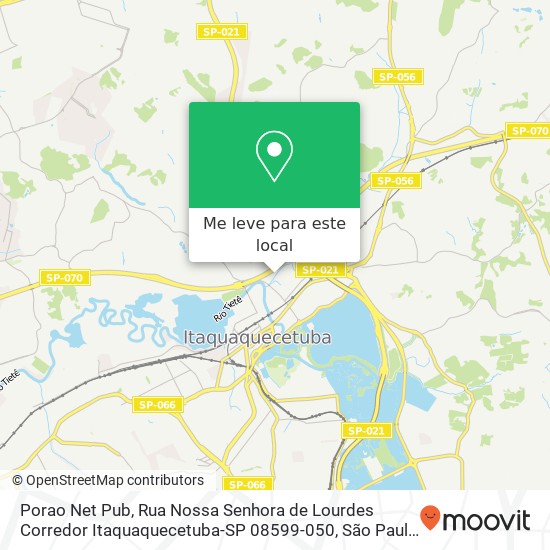 Porao Net Pub, Rua Nossa Senhora de Lourdes Corredor Itaquaquecetuba-SP 08599-050 mapa