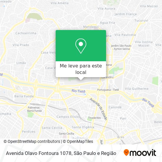 Avenida Olavo Fontoura 1078 mapa