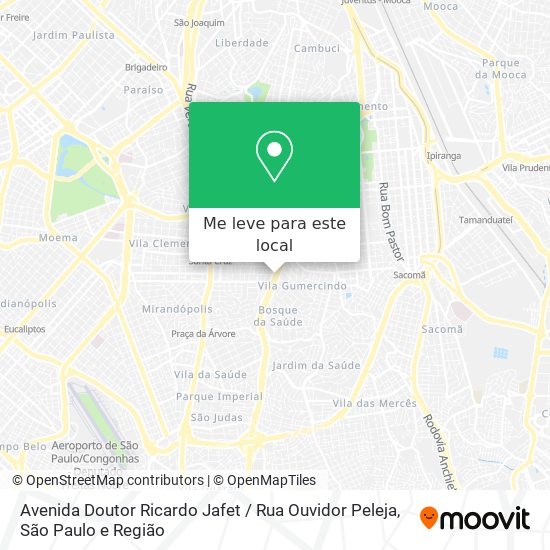 Avenida Doutor Ricardo Jafet / Rua Ouvidor Peleja mapa