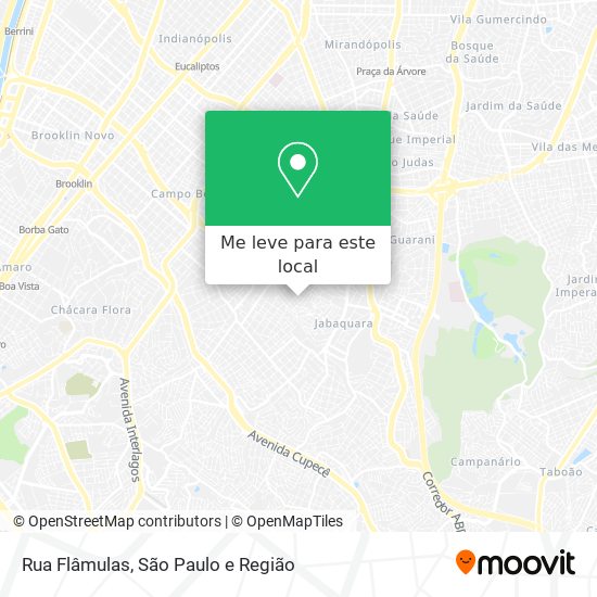 Rua Flâmulas mapa