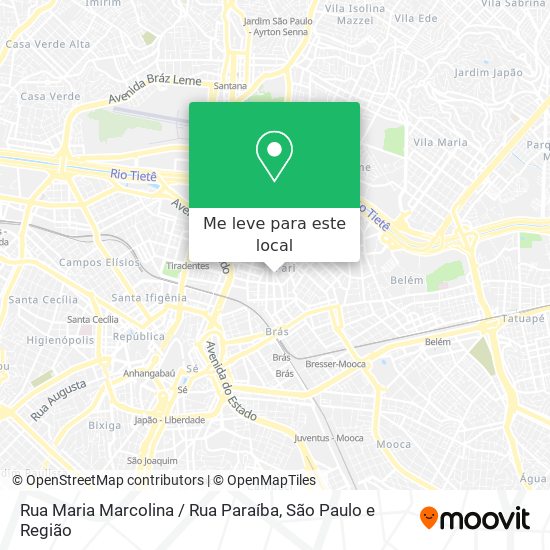 Rua Maria Marcolina / Rua Paraíba mapa