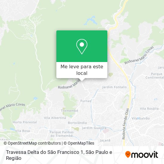 Travessa Delta do São Francisco 1 mapa