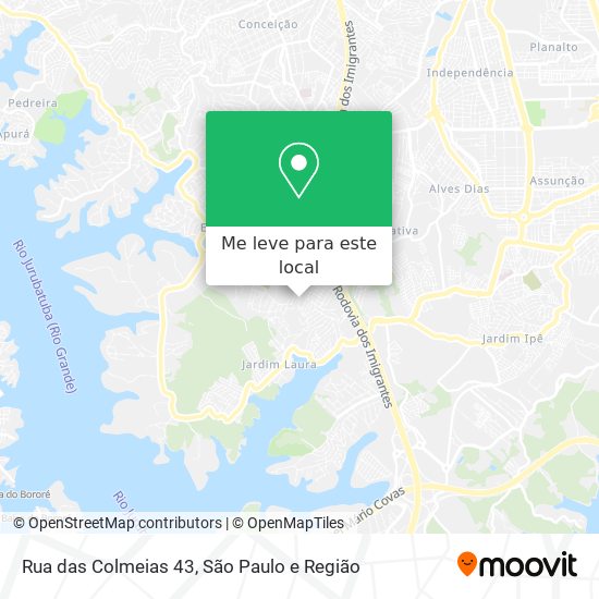 Rua das Colmeias 43 mapa