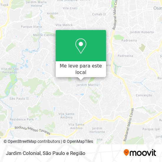 Jardim Colonial mapa
