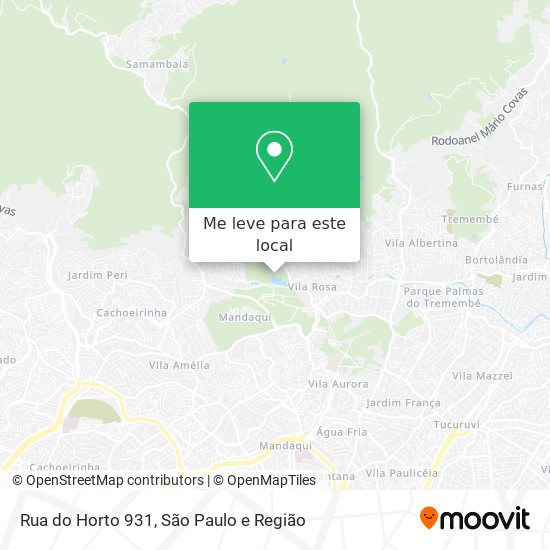 Rua do Horto 931 mapa
