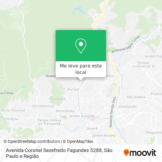 Avenida Coronel Sezefredo Fagundes 5288 mapa
