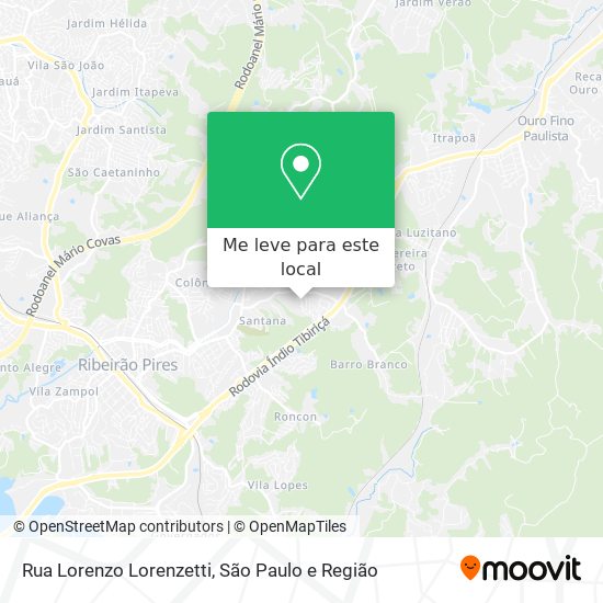 Rua Lorenzo Lorenzetti mapa