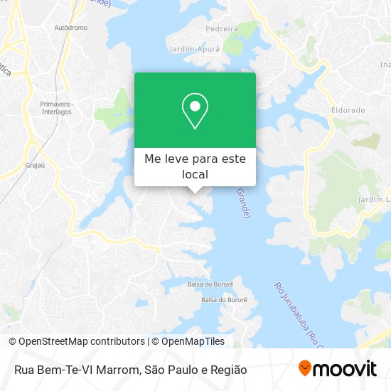 Rua Bem-Te-VI Marrom mapa