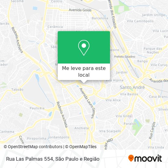 Rua Las Palmas 554 mapa