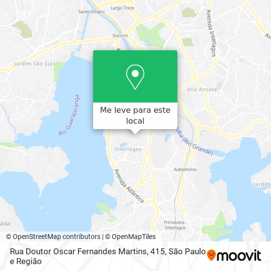 Rua Doutor Oscar Fernandes Martins, 415 mapa