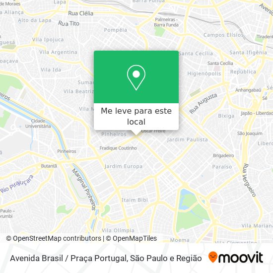 Avenida Brasil / Praça Portugal mapa