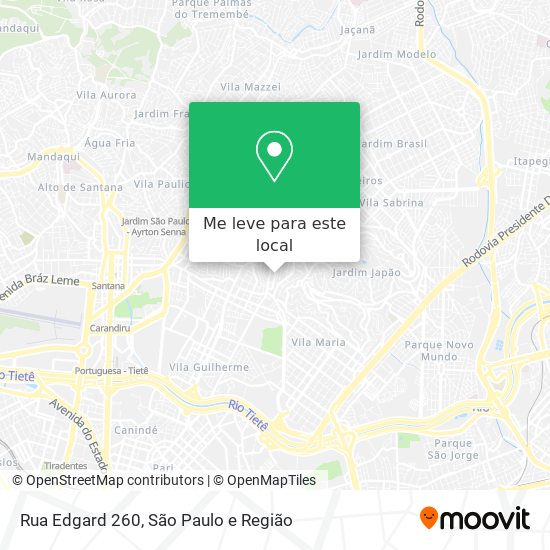 Rua Edgard 260 mapa