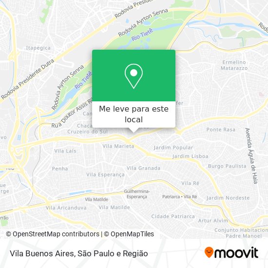 Vila Buenos Aires mapa