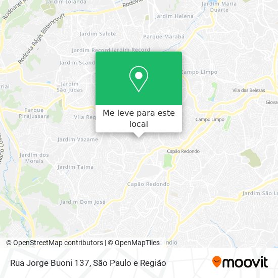 Rua Jorge Buoni 137 mapa