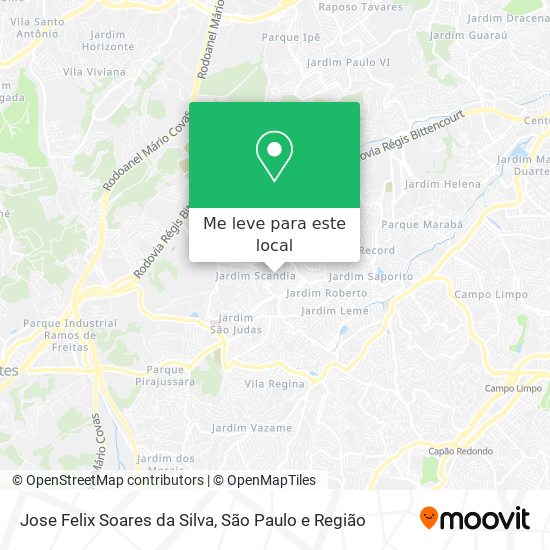 Jose Felix Soares da Silva mapa