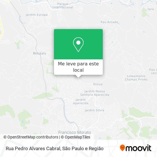 Rua Pedro Alvares Cabral mapa