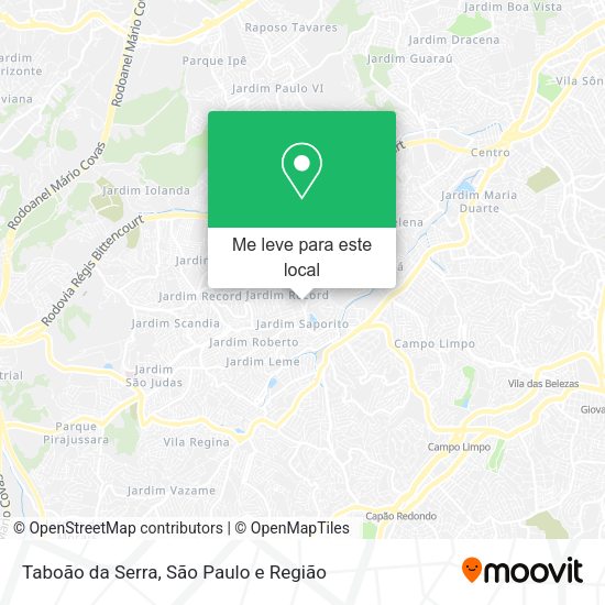Como chegar até Taboão da Serra em Taboão Da Serra de Ônibus, Metrô ou Trem?