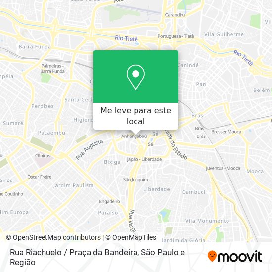 Rua Riachuelo / Praça da Bandeira mapa