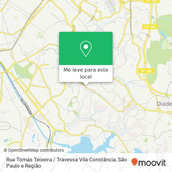 Rua Tomás Teixeira / Travessa Vila Constância mapa