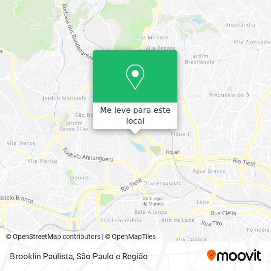 Brooklin Paulista mapa