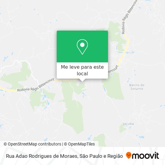 Rua Adao Rodrigues de Moraes mapa