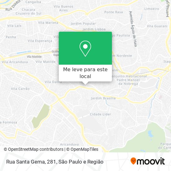 Rua Santa Gema, 281 mapa