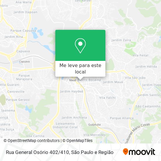 Rua General Osório 402/410 mapa