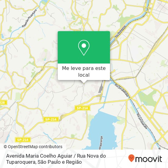 Avenida Maria Coelho Aguiar / Rua Nova do Tuparoquera mapa