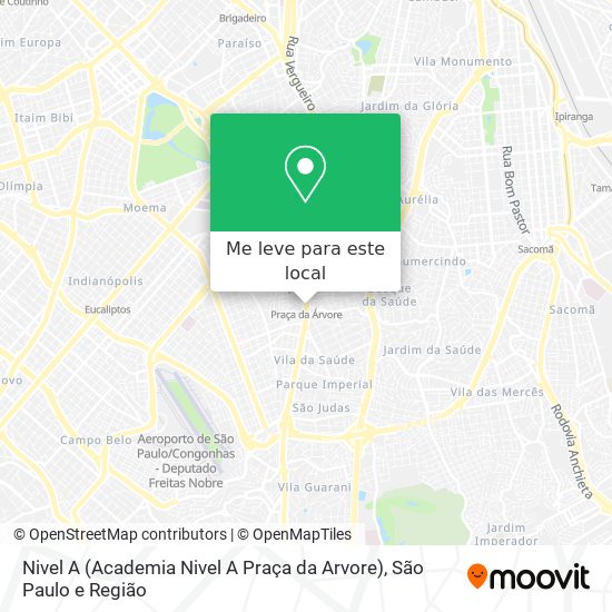 Nivel A (Academia Nivel A Praça da Arvore) mapa