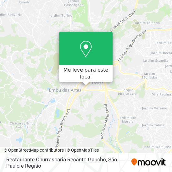 Restaurante Churrascaria Recanto Gaucho mapa