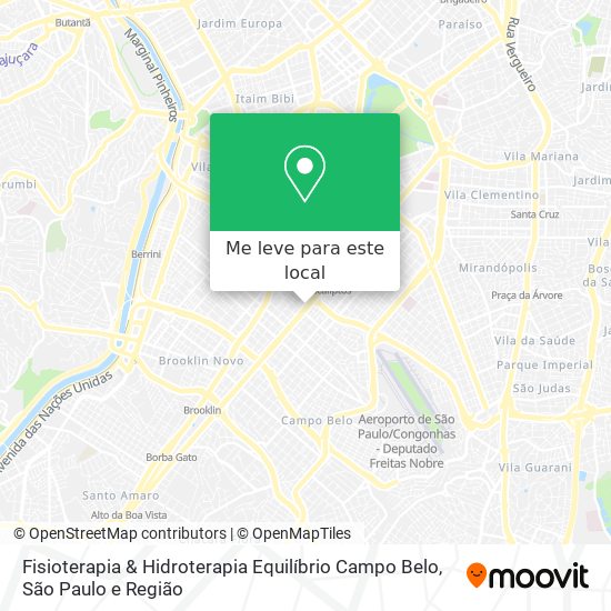 Fisioterapia & Hidroterapia Equilíbrio Campo Belo mapa