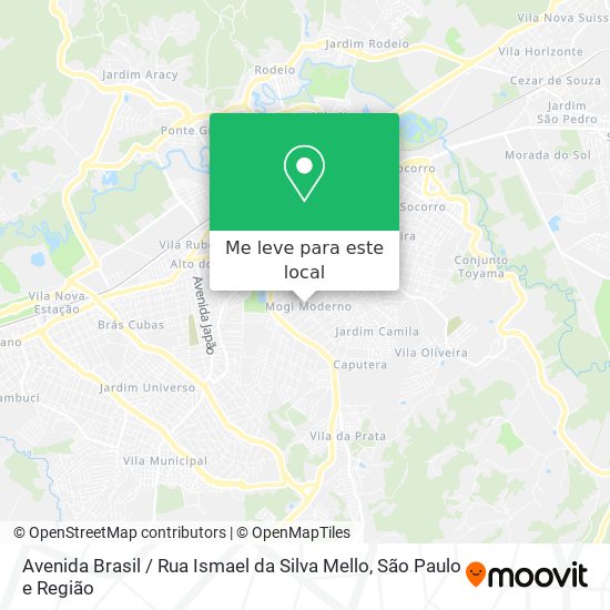 Avenida Brasil / Rua Ismael da Silva Mello mapa
