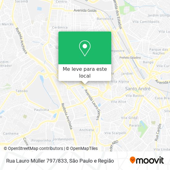 Rua Lauro Müller 797/833 mapa