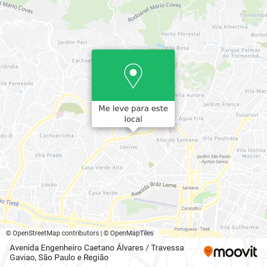 Avenida Engenheiro Caetano Álvares / Travessa Gaviao mapa