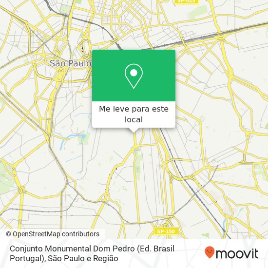 Conjunto Monumental Dom Pedro (Ed. Brasil Portugal) mapa