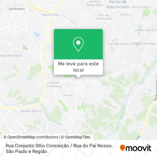 Rua Conjunto Sítio Conceição / Rua do Pai Nosso mapa