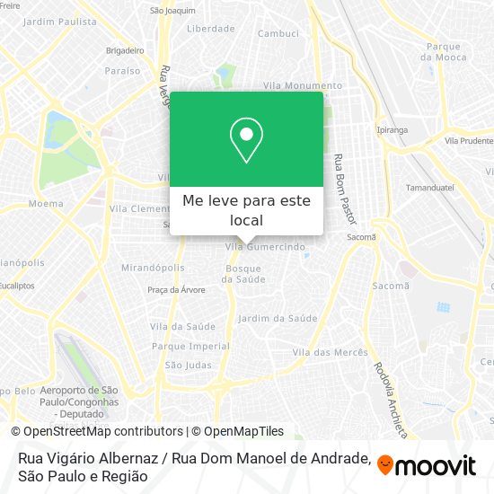 Rua Vigário Albernaz / Rua Dom Manoel de Andrade mapa