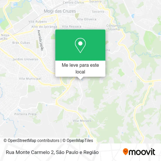 Rua Monte Carmelo 2 mapa