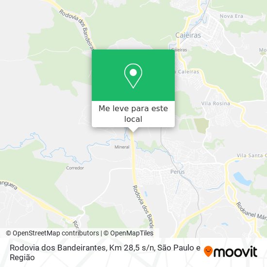 Rodovia dos Bandeirantes, Km 28,5 s / n mapa
