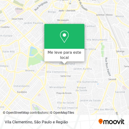 Vila Clementino mapa