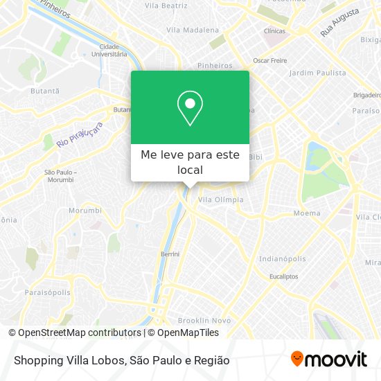 Shopping Villa Lobos mapa