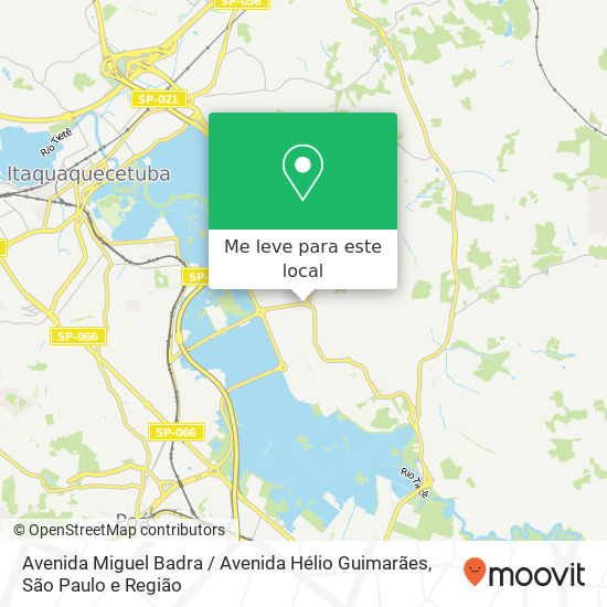 Avenida Miguel Badra / Avenida Hélio Guimarães mapa