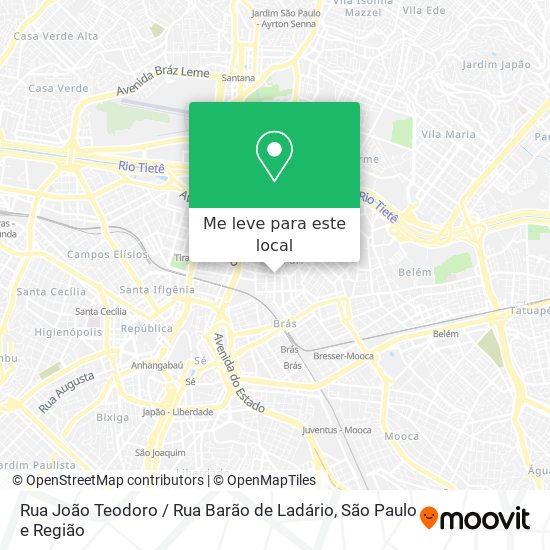 Rua João Teodoro / Rua Barão de Ladário mapa