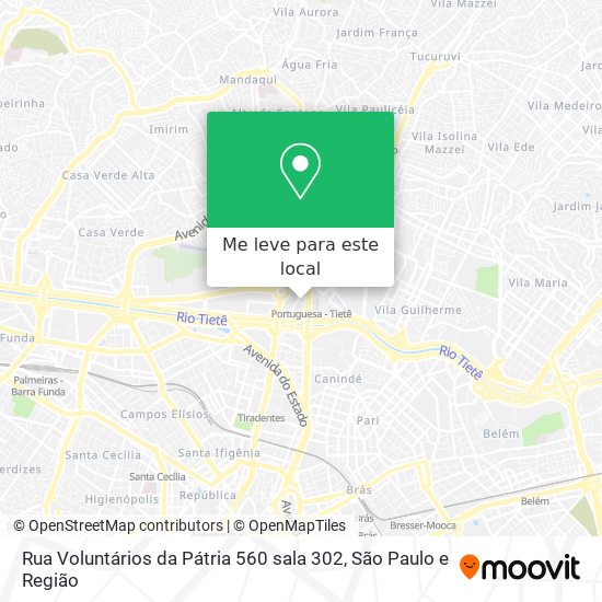 Rua Voluntários da Pátria 560 sala 302 mapa