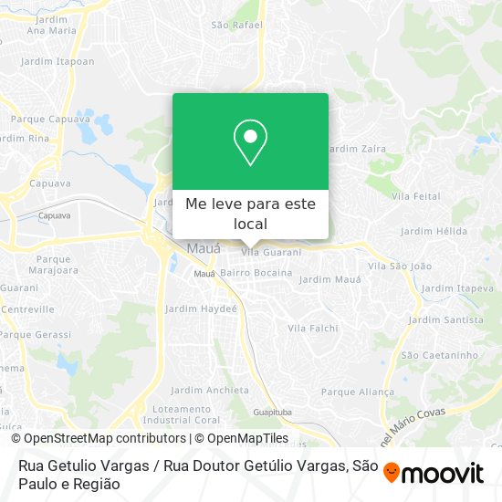 Rua Getulio Vargas / Rua Doutor Getúlio Vargas mapa