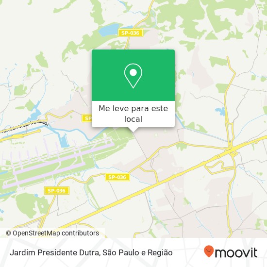 Jardim Presidente Dutra mapa