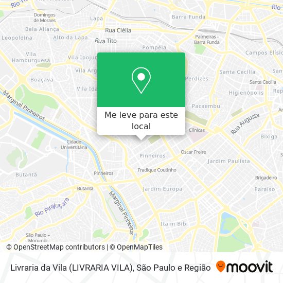 Livraria da Vila (LIVRARIA VILA) mapa